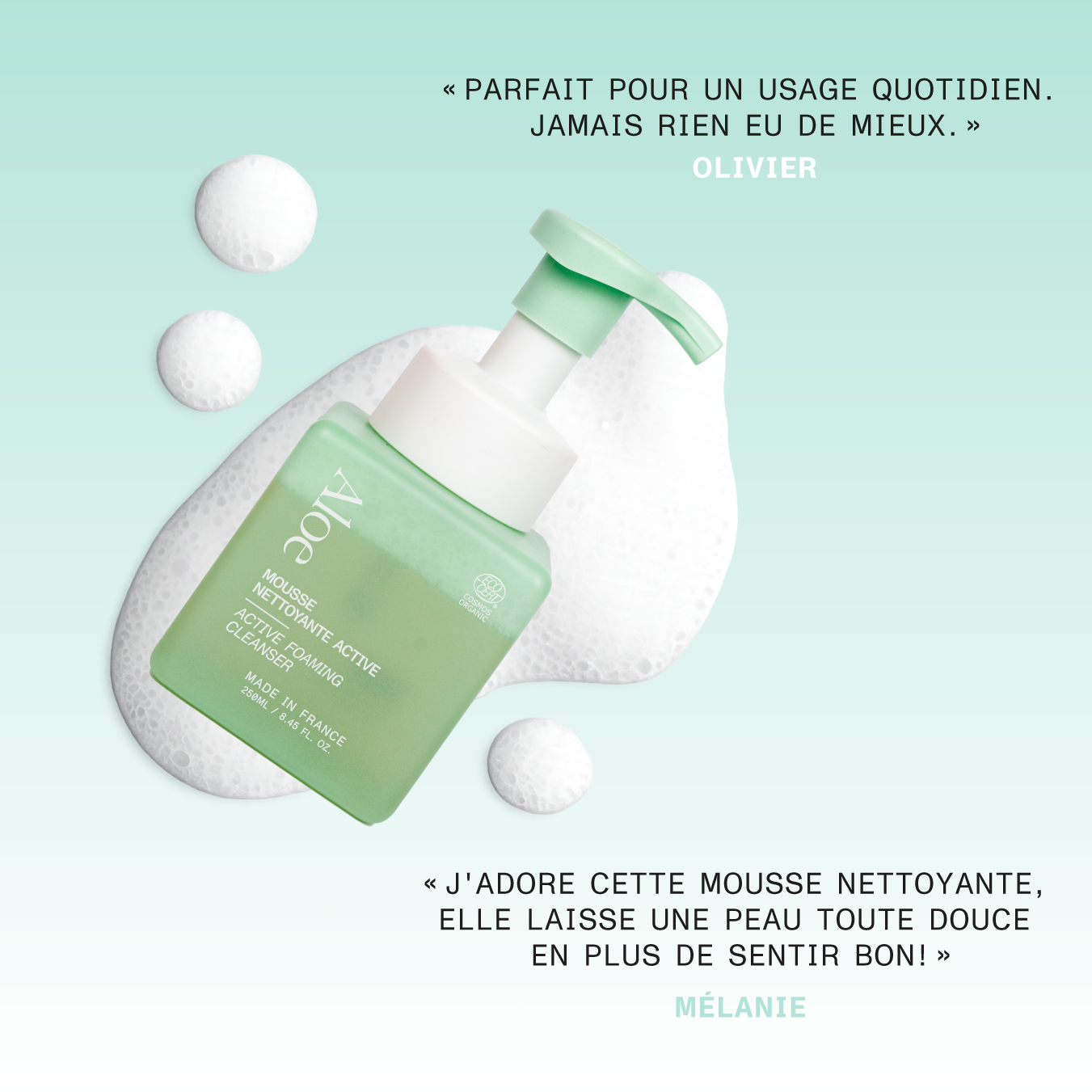 Mousse nettoyante