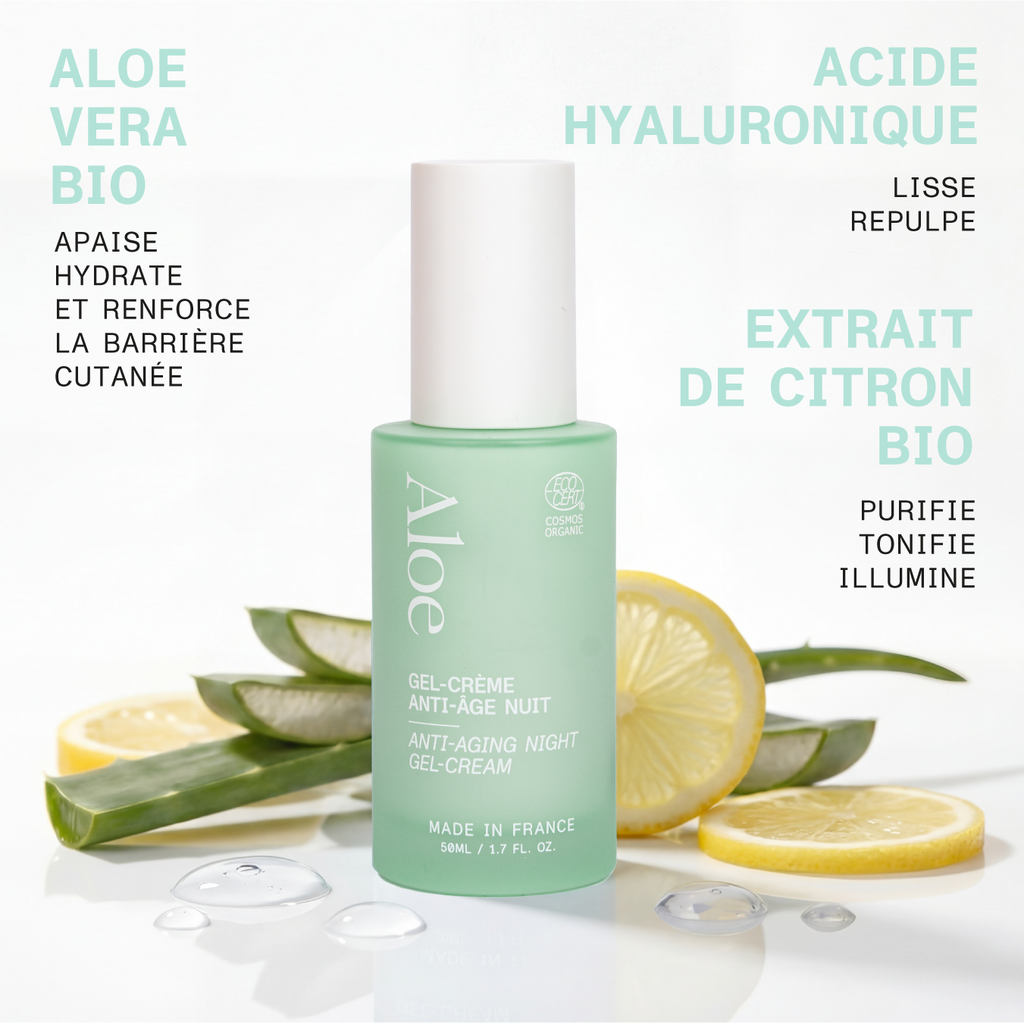 Gel-crème anti-âge nuit