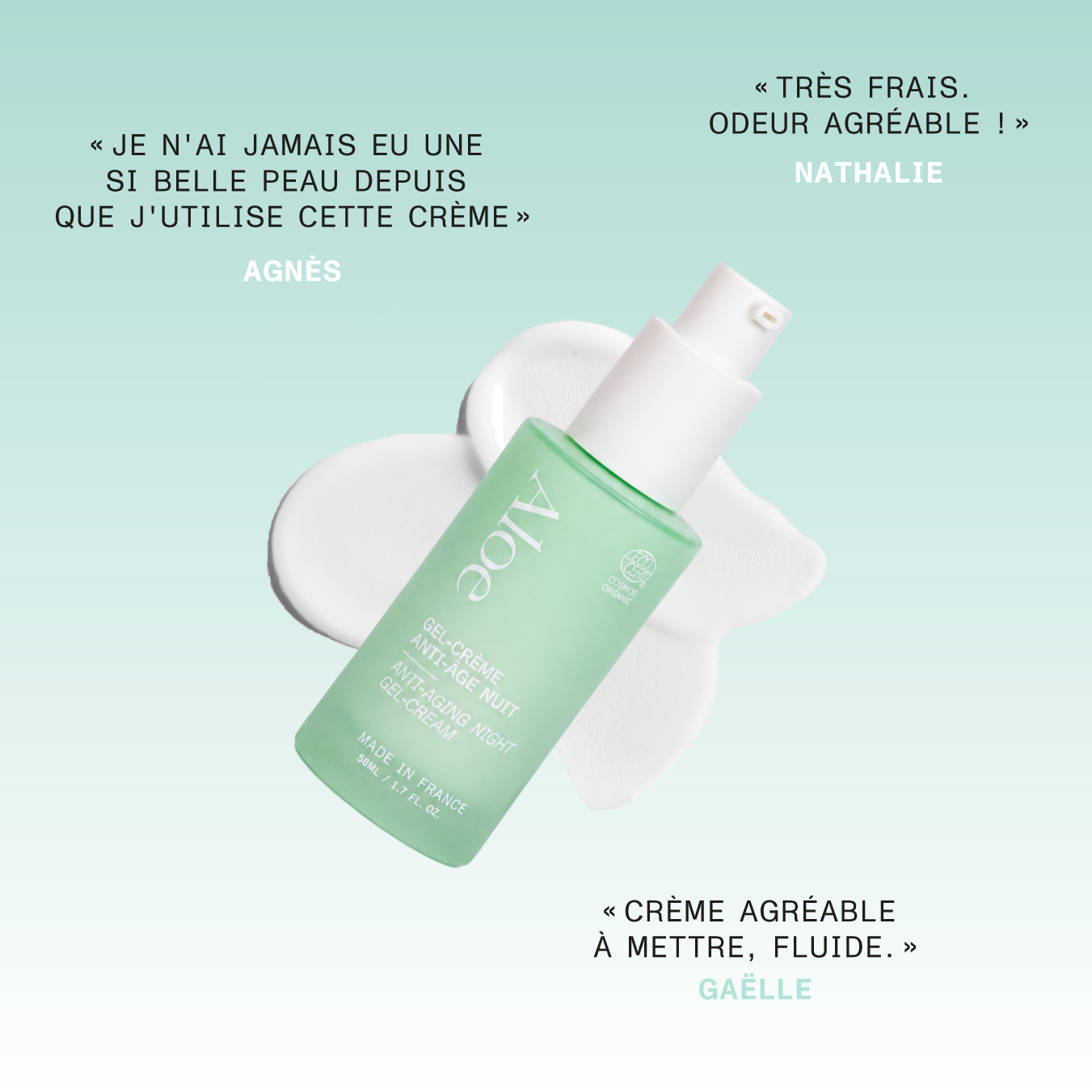 Gel-crème anti-âge nuit